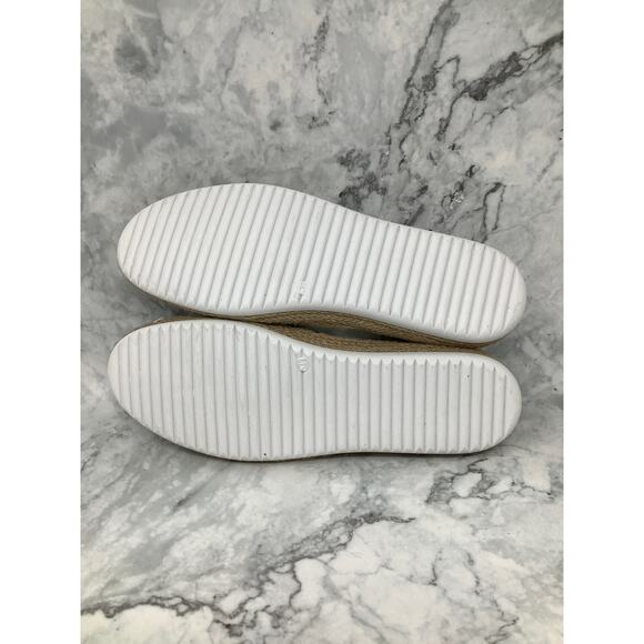 Spring Step Size 39 Silver Metallic Eloya Leather Sneaker Espadrille Trim D3-3 - Picture 8 of 12